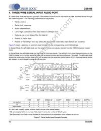 CS8406-DSZR Datasheet Page 12