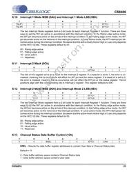 CS8406-DSZR Datasheet Page 23