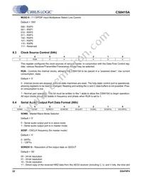 CS8415A-CSZ Datasheet Page 22