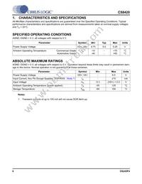 CS8420-DSZR Datasheet Page 6