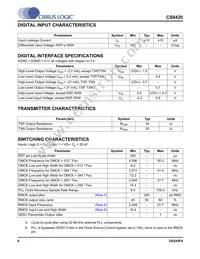 CS8420-DSZR Datasheet Page 8