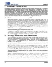 CS8420-DSZR Datasheet Page 18