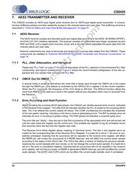 CS8420-DSZR Datasheet Page 22