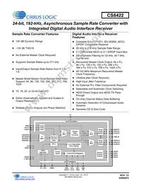 CS8422-CNZR Datasheet Cover