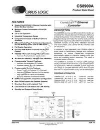 CS8900A-IQ3ZR Datasheet Cover