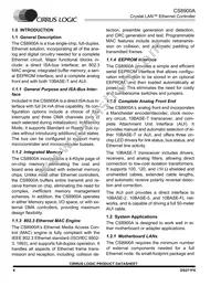 CS8900A-IQ3ZR Datasheet Page 8