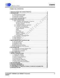 CS8952-IQZR Datasheet Page 2
