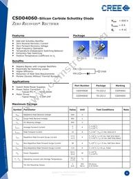 CSD04060E Datasheet Cover