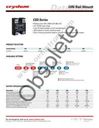 CSD2425P Datasheet Cover