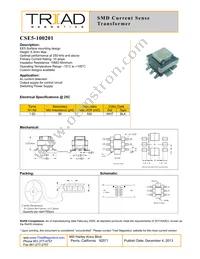 CSE5-100201 Datasheet Cover