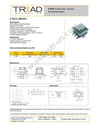 CSE5-100301 Datasheet Cover