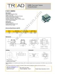 CSE5-100501 Datasheet Cover