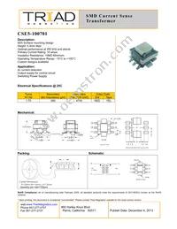 CSE5-100701 Datasheet Cover