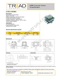 CSE5-101001 Datasheet Cover
