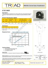 CST-1015 Datasheet Cover