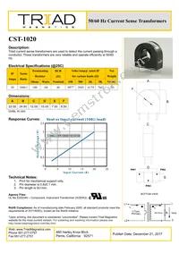 CST-1020-B Datasheet Cover