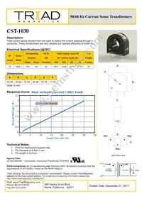 CST-1030-B Datasheet Cover