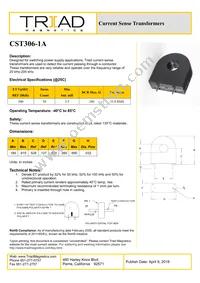 CST306-1A-B Datasheet Cover