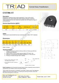 CST306-1T-B Datasheet Cover