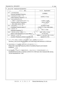 CSTNE8M00G55Z000R0 Datasheet Page 2