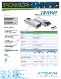 CSU550AP-3-001 Datasheet Cover