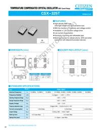 CSX325T38.400M3-UT10 Datasheet Cover