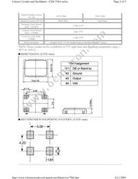 CSX750ABB133.330MTR Datasheet Page 2
