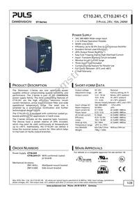 CT10.241-C1 Datasheet Cover