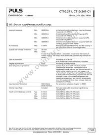 CT10.241-C1 Datasheet Page 15