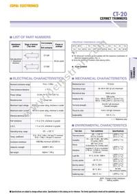 CT20P104 Datasheet Page 2