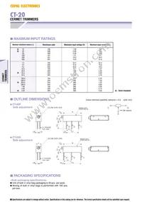 CT20P104 Datasheet Page 3