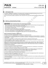 CT5.121 Datasheet Page 3