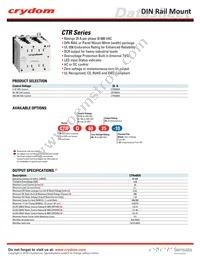 CTRD6025-10 Datasheet Cover