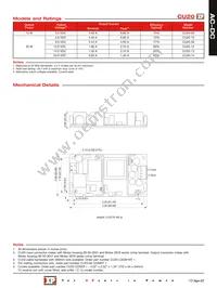 CU20-14 Datasheet Page 2