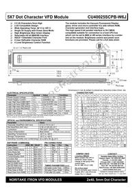 CU40025SCPB-W6J Datasheet Cover