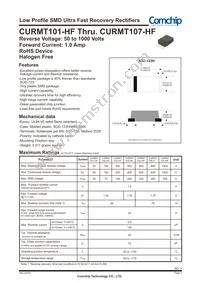 CURMT106-HF Datasheet Cover