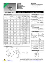 CV201210-3R9K Datasheet Cover