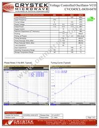 CVCO45CL-0430-0470 Datasheet Cover