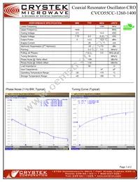 CVCO55CC-1260-1400 Datasheet Cover