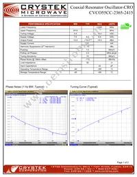 CVCO55CC-2365-2415 Datasheet Cover