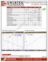 CVCO55CL-1220-1490 Datasheet Cover