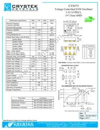 CVS575-622.080 Datasheet Page 2