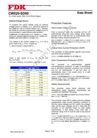 CW020-SD00 Datasheet Page 7