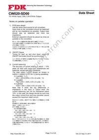 CW020-SD00 Datasheet Page 13