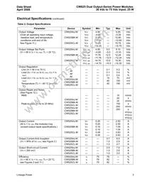 CW025CL-M Datasheet Page 3