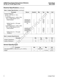 CW025CL-M Datasheet Page 4