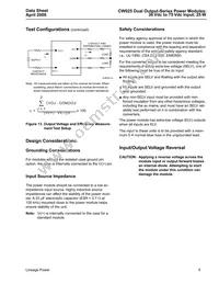 CW025CL-M Datasheet Page 9