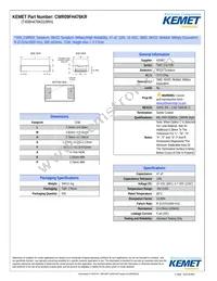 CWR09FH476KR Datasheet Cover