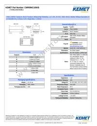 CWR09NC105KB Datasheet Cover