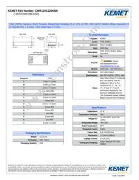CWR11HC226KBA Datasheet Cover